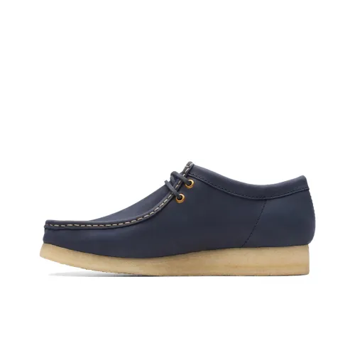 Clarks Wallabee Low Топ Повседневная обувь Мужская Синяя