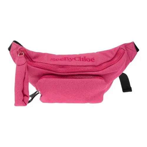 See By Chloe Ткань Бананка Женская Розово-Красная