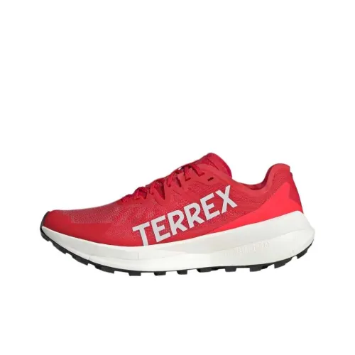 adidas Terrex Agravic Speed Ultra Low Топ Беговые кроссовки Мужские Красный Белый