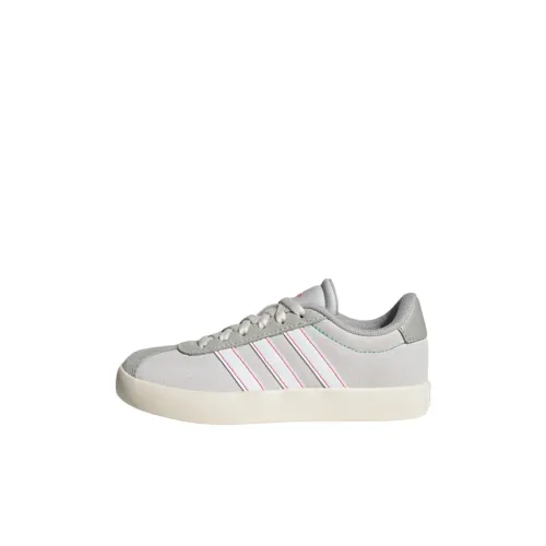 Adidas Vl Court 3,0 Детская Туристическая Обувь Серый Светящийся Мятный Сиреневый Детский