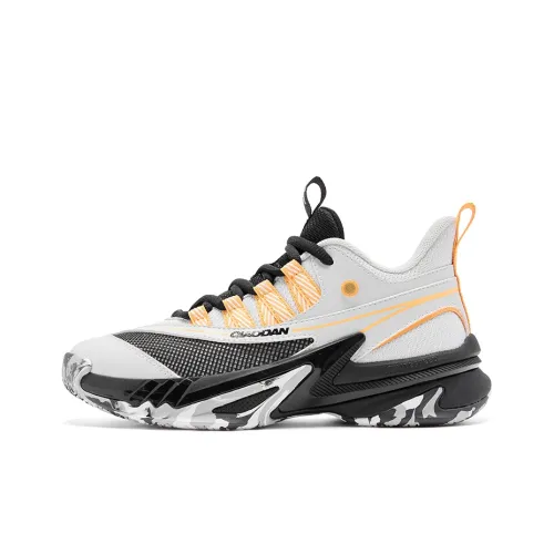 QIAODAN Детские баскетбольные кроссовки High Top Серый Школьный возраст