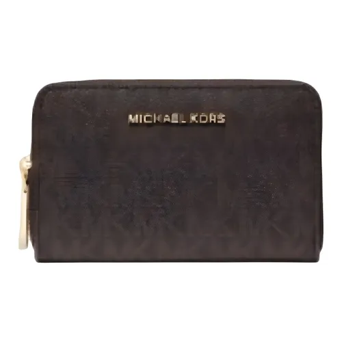 MICHAEL KORS Покрытый холст Кошелек Женские Коричневый