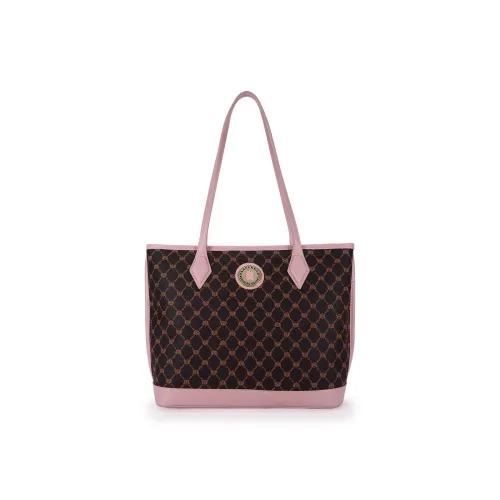 DANNYBEAR PVC Tote Bag Shoulder Bag Women's Coffee Pink