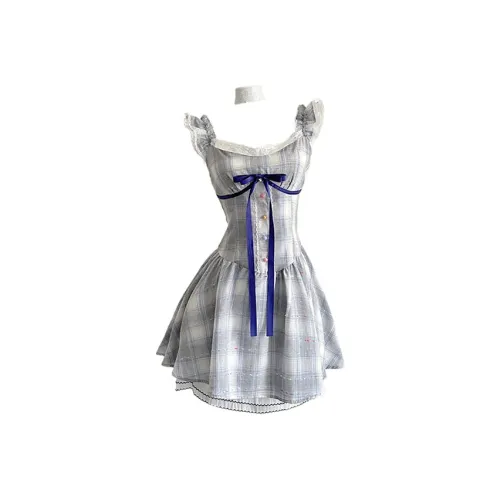 TIBINB Светло-синий Женские Слиплатья