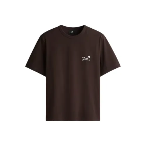 H&M Коричневый/Белый Мужские T-рубашки