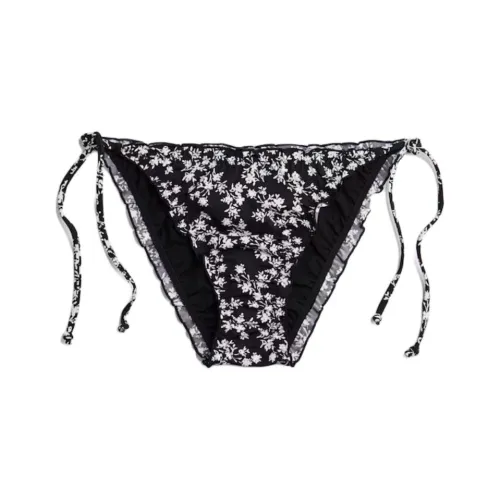 H&M Черный/Белый Цветочный Женские Плавки