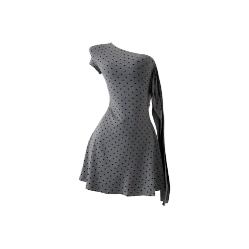 MO VOICE Короткий рукав Платье Женское