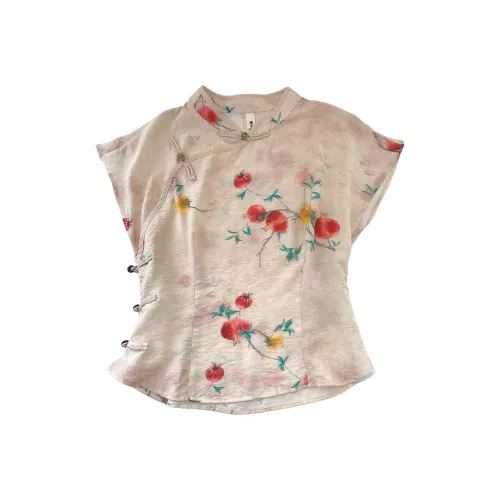 OUBO Абрикос Женские Рубашки