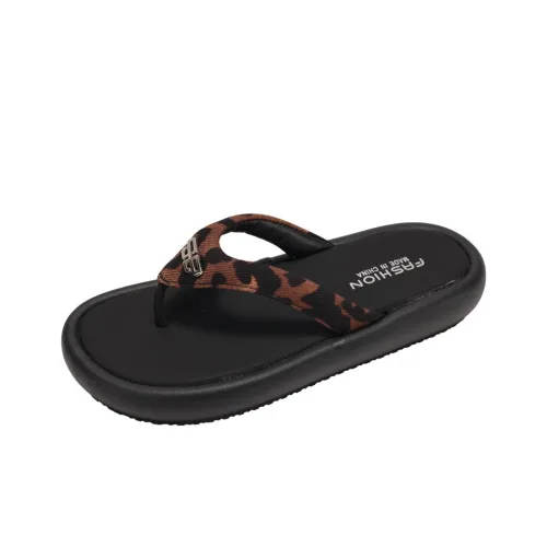 TAFN Устойчивые к истиранию Шлепанцы Женские с леопардовым принтом