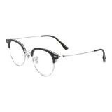 Яркий черный | Серебряный-C05 & Защита от синего света, 0 диоптрий, линзы