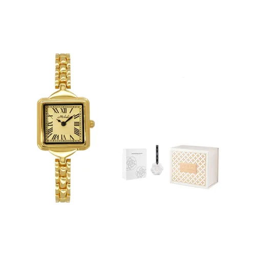 MISHALI Кварцевый механизм нержавеющая сталь ремешок часы женские серебристый циферблат