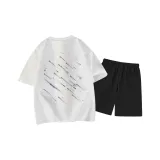 Фотиния Серый Топ Черные Штаны