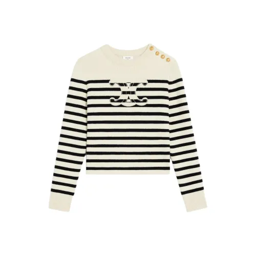 CELINE Бежевые Женские Свитеры