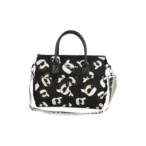 KARL LAGERFELD Полиэстер Сумка через плечо Сумка Унисекс Черный Белый