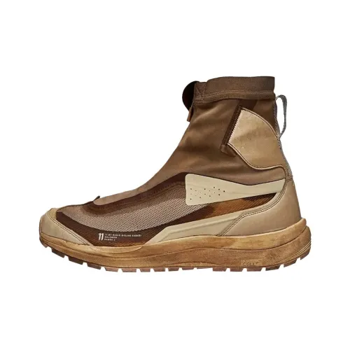 11 BY Boris Bidjan Saberi x SALOMON Bamba 2 Устойчивый к истиранию Высокий Топ Повседневная обувь Мужская Коричневый