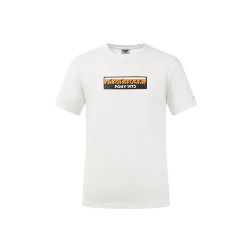 Pony Белый Мужская T-Рубашка