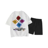 Фотиния Серый Топ Черные Штаны