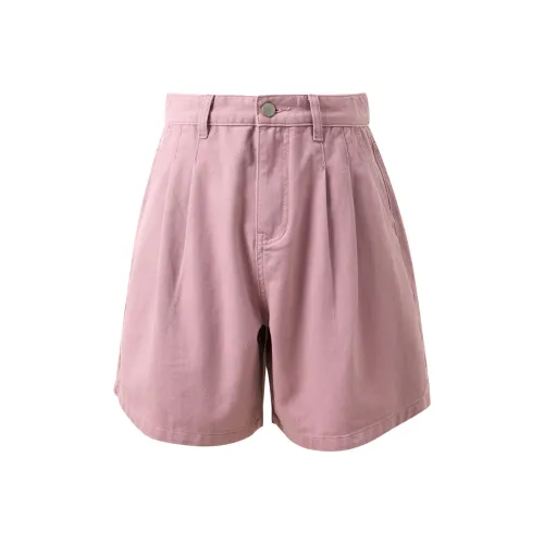 3COLOUR Пастельно-розовые Женские джинсовые шорты