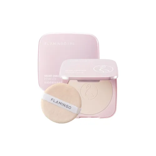 Flamingos Большая Пудра Фундиция Длинное Срок Сохраняемость Нет ТЕСТЕРОВАНИЯ Свободный Пудра Контроль Жирности