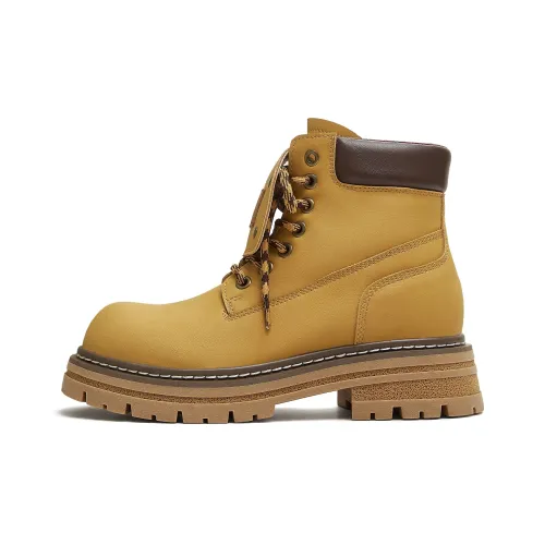 teenmix GOOD Looking Желтые Ботинки Мартин Boot 5 см Женские Желтые