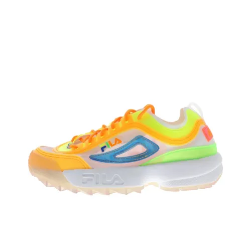 FILA Disruptor 2 Устойчивый к истиранию Низкий Топ Повседневная обувь Женская Апельсин