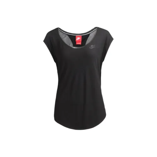 NIKE Swoosh Черные Женские Майки