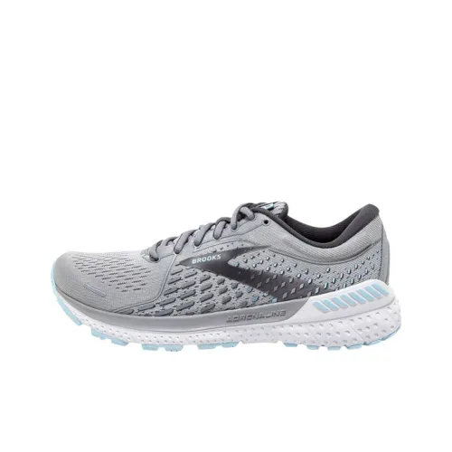 Brooks Adrenaline GTS 21 Устойчивые к истиранию Низкие Беговые кроссовки Женские Серый Синий