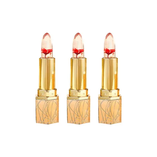 L DA Кристальный Позолоченный Изменяющий температуру Люксовый стиль Помада Питательная Естественная Непрозрачная Нет Макияж