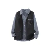 Темно-синий с полосами