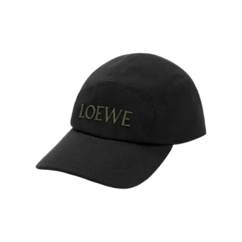 LOEWE Хлопковые кепки из ткани мужские черные