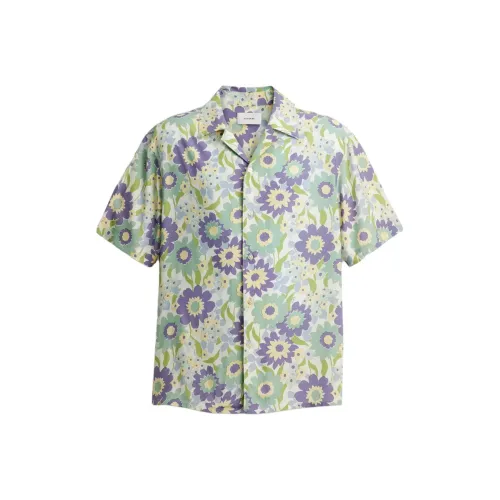 COACH SHIRT Мужской Фиолетовый Цветочный Дизайн