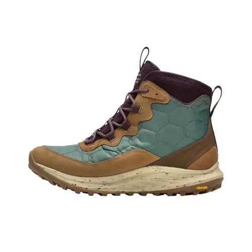 MERRELL Antora 3 Устойчивая к истиранию высокая обувь для альпинизма Женская Зеленая Коричневая