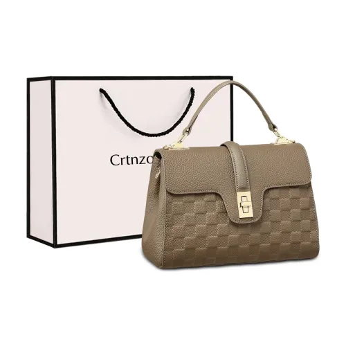 Crtnzo Kroez Сумка из коровьей кожи сумка через плечо сумка через плечо стандартная женская слоновая серый