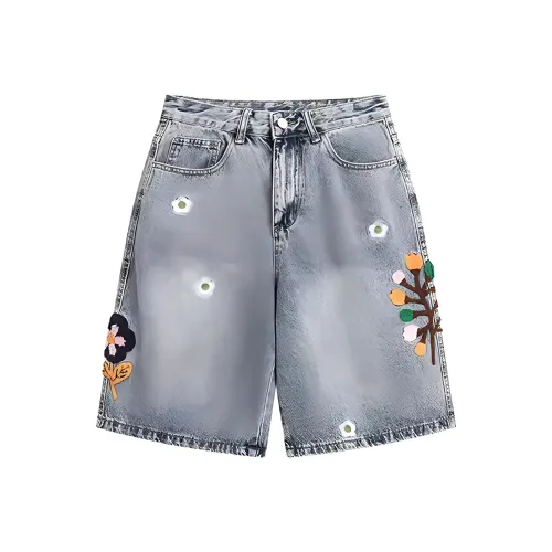 WOKXSS Синие Унисекс Джинсовые Шорты