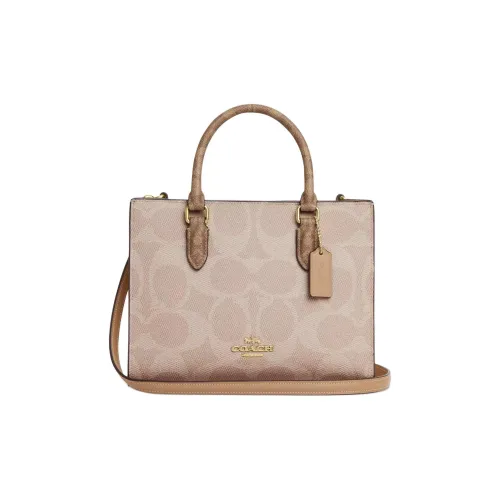 COACH Maggie Искусственная кожа Тоут Сумка Сумка для покупок Сумка через плечо Сумка Маленькая Женская Тауповая