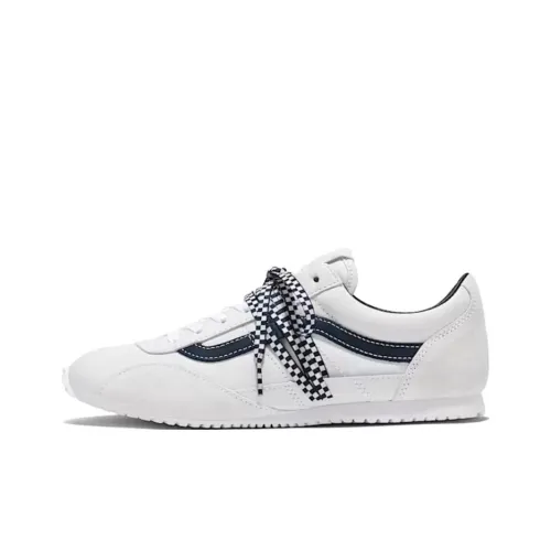 Vans Устойчивая к истиранию низкая повседневная обувь унисекс белая