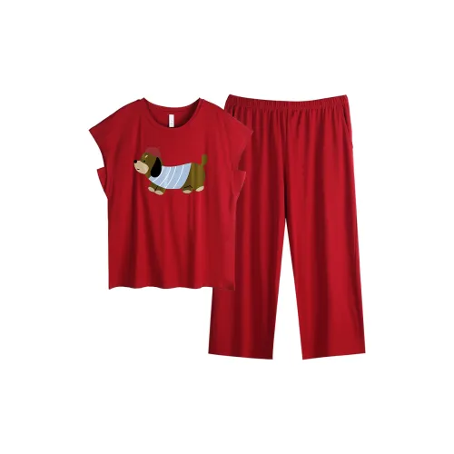 XUANJING 63902 Бордовый Женские Пижамные Комплекты