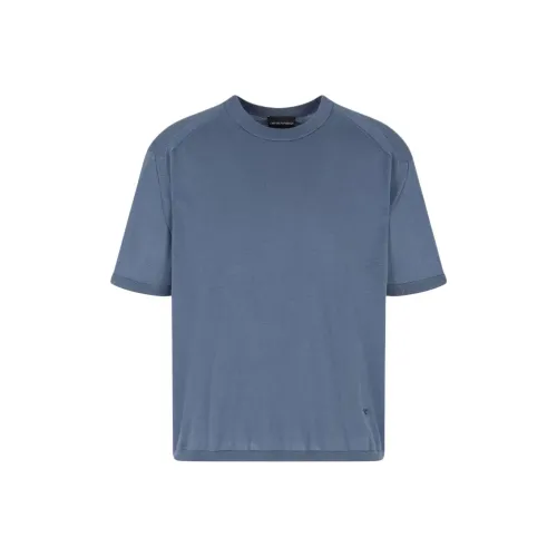 EMPORIO ARMANI Светло-синие мужские футболки T