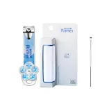 Jinda Rimei - Маленький Орхидея Ножницы для ногтей + Ярко-серебристые Слушательные ложки