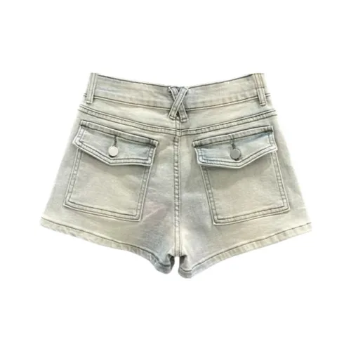 POPO.INFO Винтажные синие женские джинсовые шорты