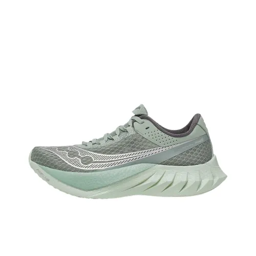 Saucony Endorphin Pro 4 Амортизация Низкий Топ Марафон Беговые кроссовки Мужской Зеленый