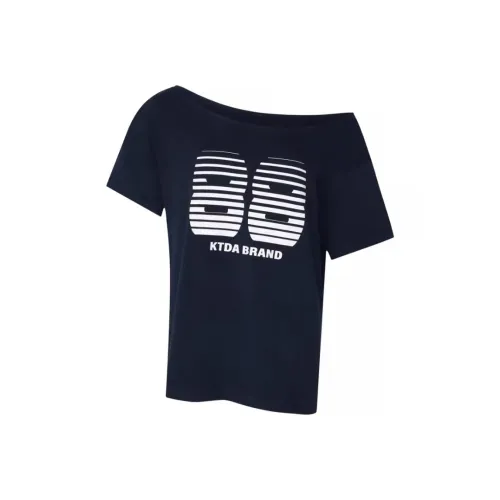XIAOLIZI Темно-синие Женские Футболки