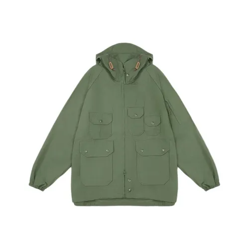 ENGINEERED GARMENTS Оливково-зеленый Мужской Парки