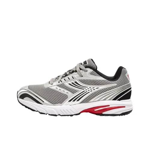 DIADORA Sao Ko 280 Устойчивые к истиранию Низкие Беговые кроссовки Унисекс Серебристо-серый