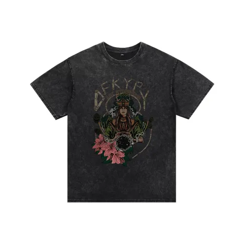 HIPHOPPUNKS Промытый Выцветший Черный Унисекс Футболка