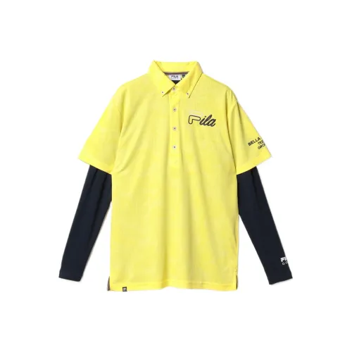 FILA GOLF серия Желтый Мужская Гольф Одежда
