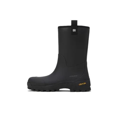 KOLON SPORT Aqua Step Устойчивые к истиранию резиновые сапоги Унисекс Черный