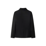 Преппи Черное Пальто + Черные Штаны [Бесплатные Аксессуары]