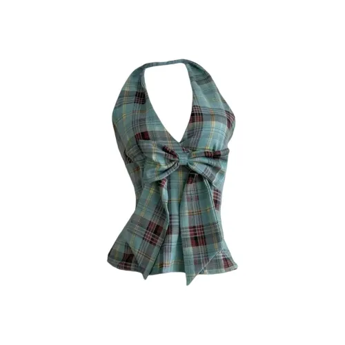 CHARM GLOW Зеленые Женские Майки