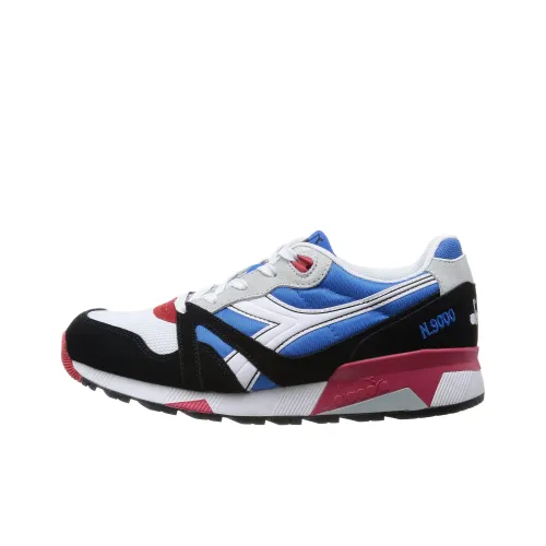 DIADORA N9000 Устойчивые к истиранию низкие беговые кроссовки для мужчин синие черные белые